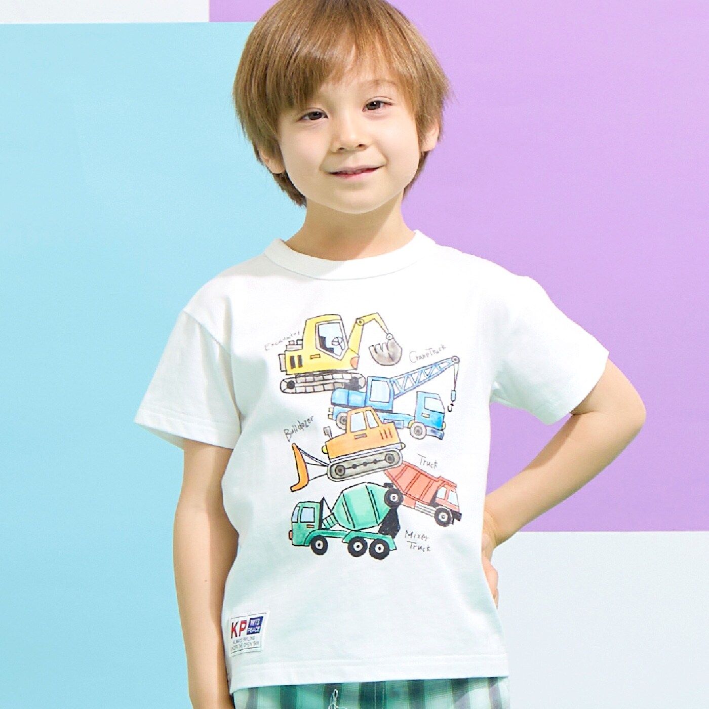 【GOOD PRICE】 働く車 半袖Tシャツ