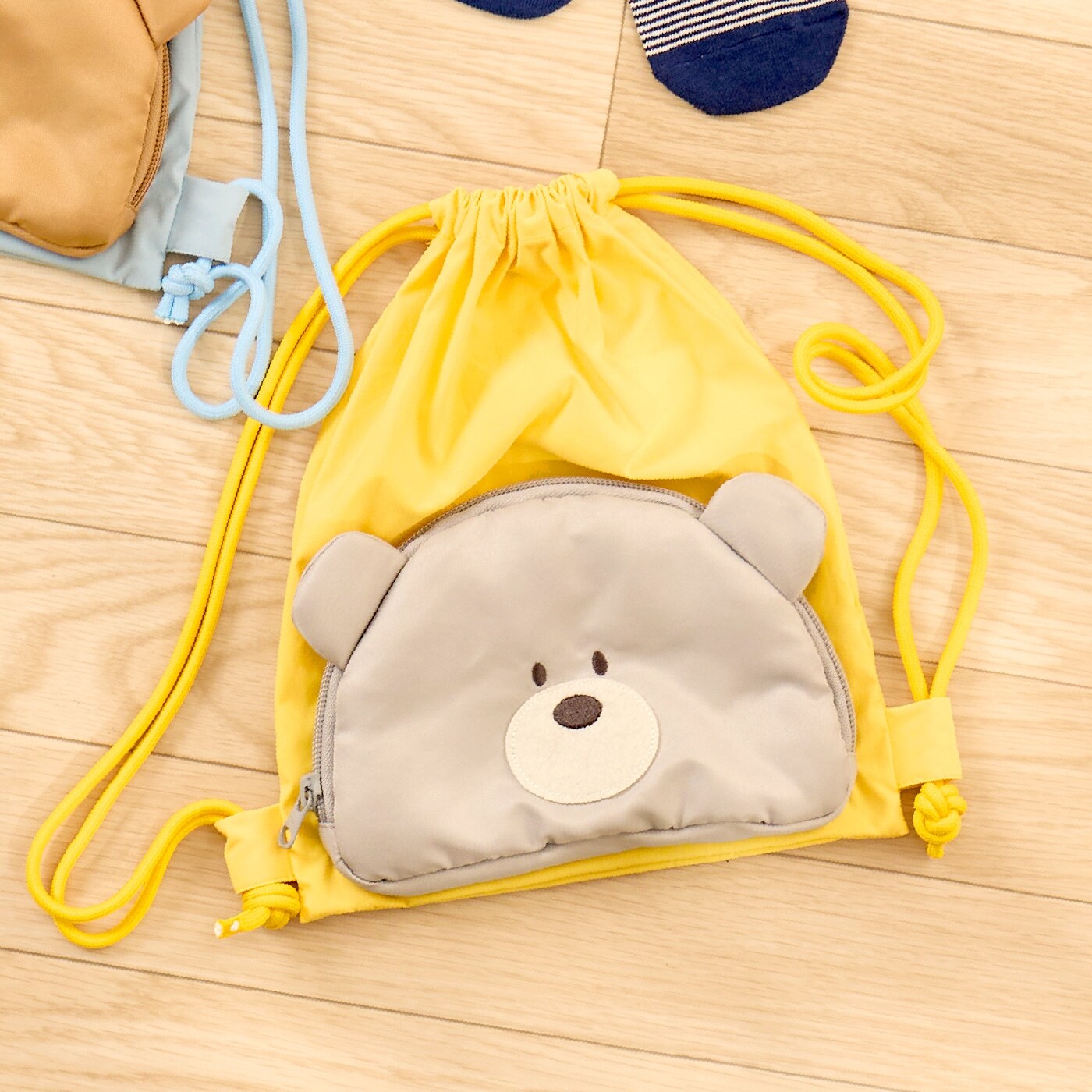 くま顔 ナップサック