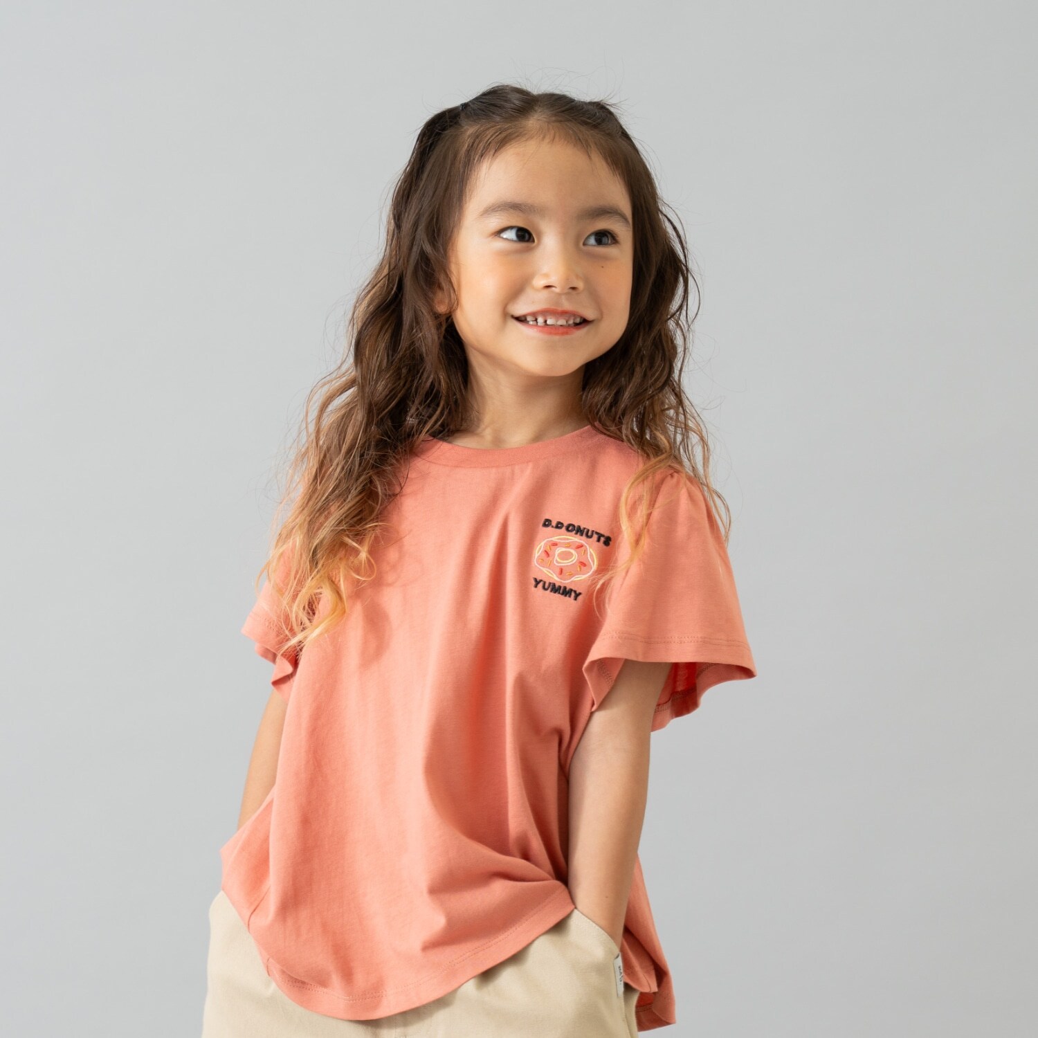 【綿100%】【365D.】ワンポイント入りプルオーバー