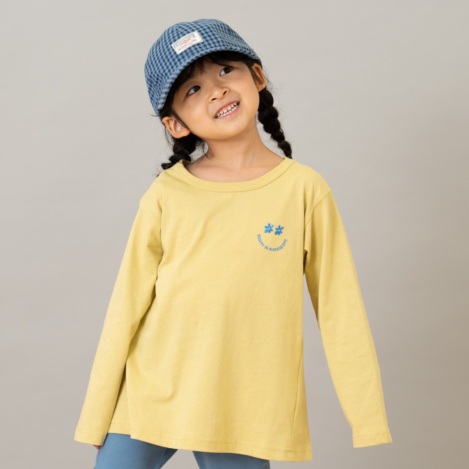 【綿100】【365D.】ワンポイント刺繍ロンT