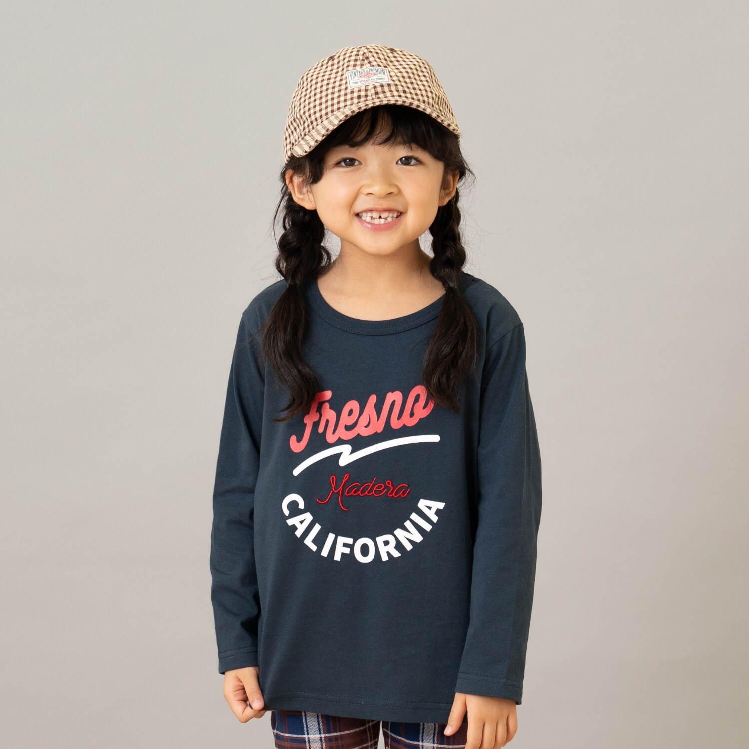 【綿100】【365D.】ワンポイント刺繍ロンT