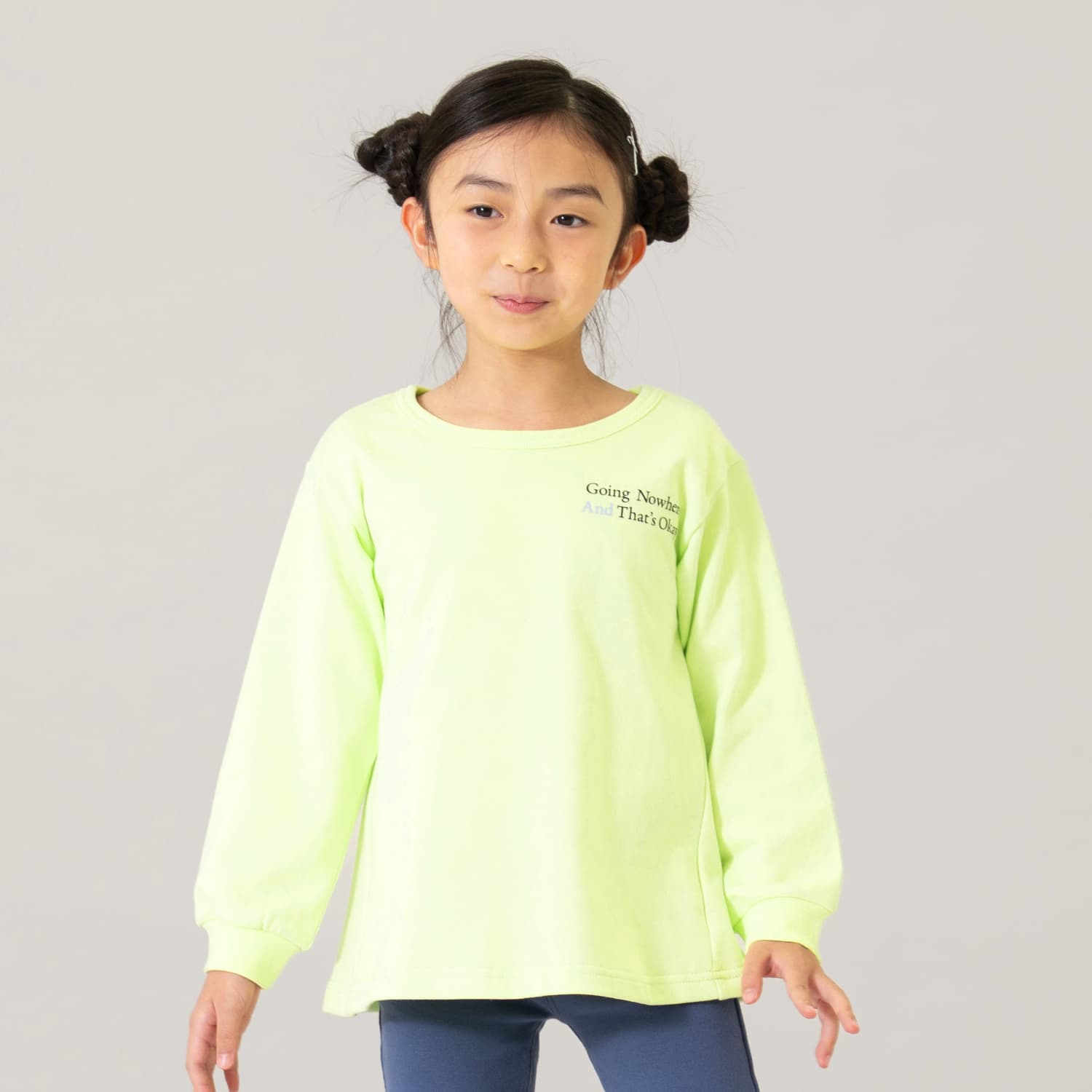 スウェットプリントAラインプルオーバー