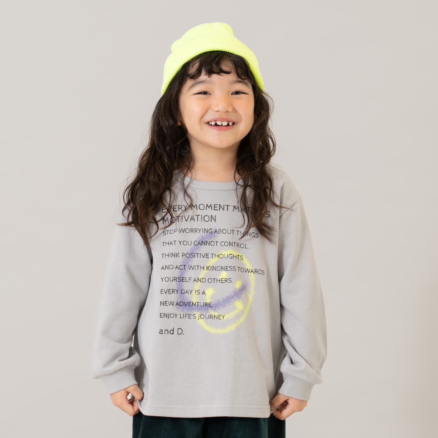 スウェットプリントAラインプルオーバー