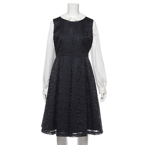 レースワンピース×ブラウス×パニエ3点セット