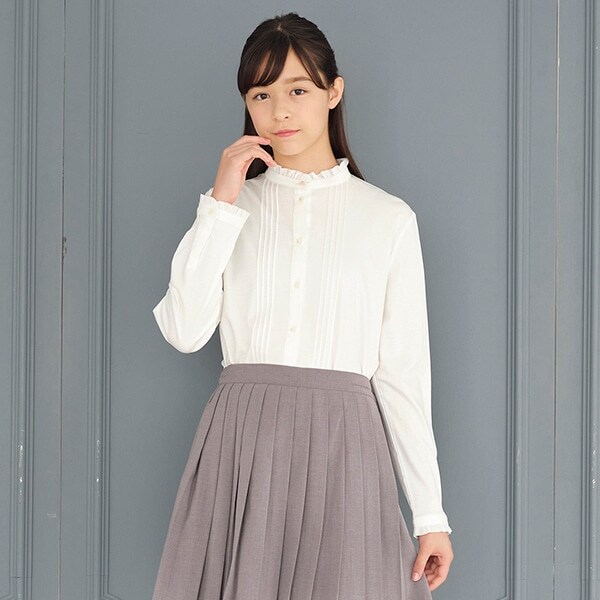 ＊フリル衿カットブラウス