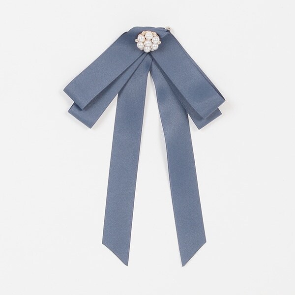 ＊ビジューリボンタイブローチ