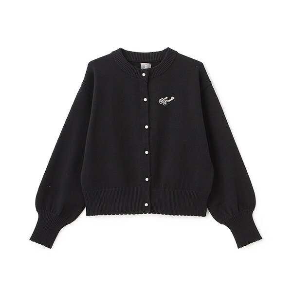 *パフスリーブニットカーディガン