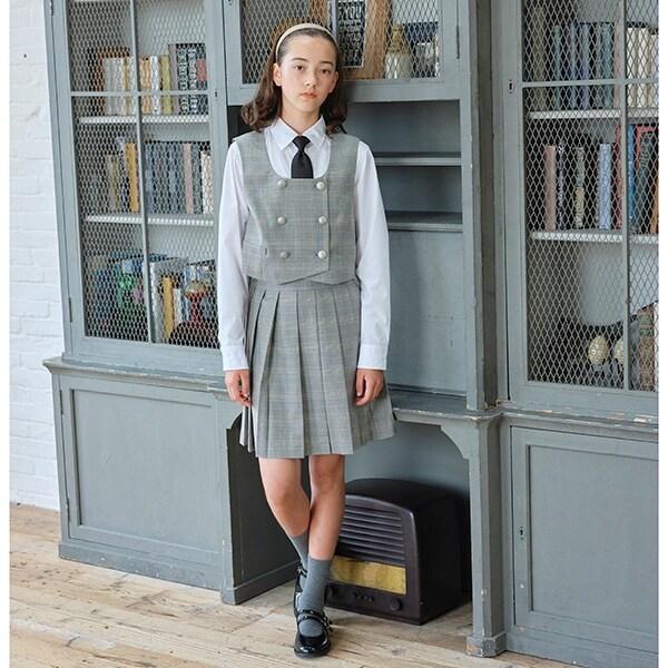 *ベスト×プリーツスカパンセットアップ