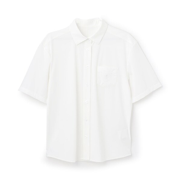 *【UVカット】角衿カットシャツ