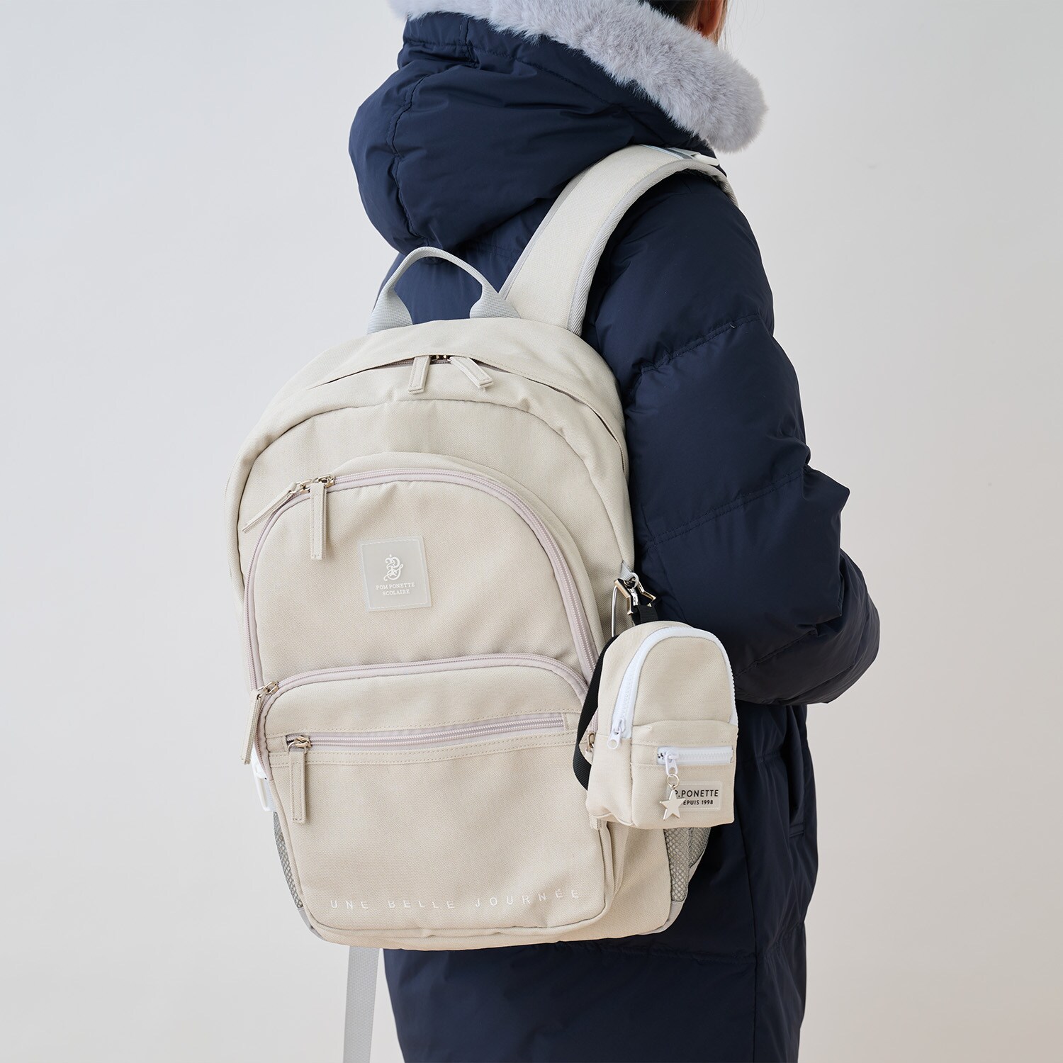 *丸型ポーチつき23Lスクールリュック