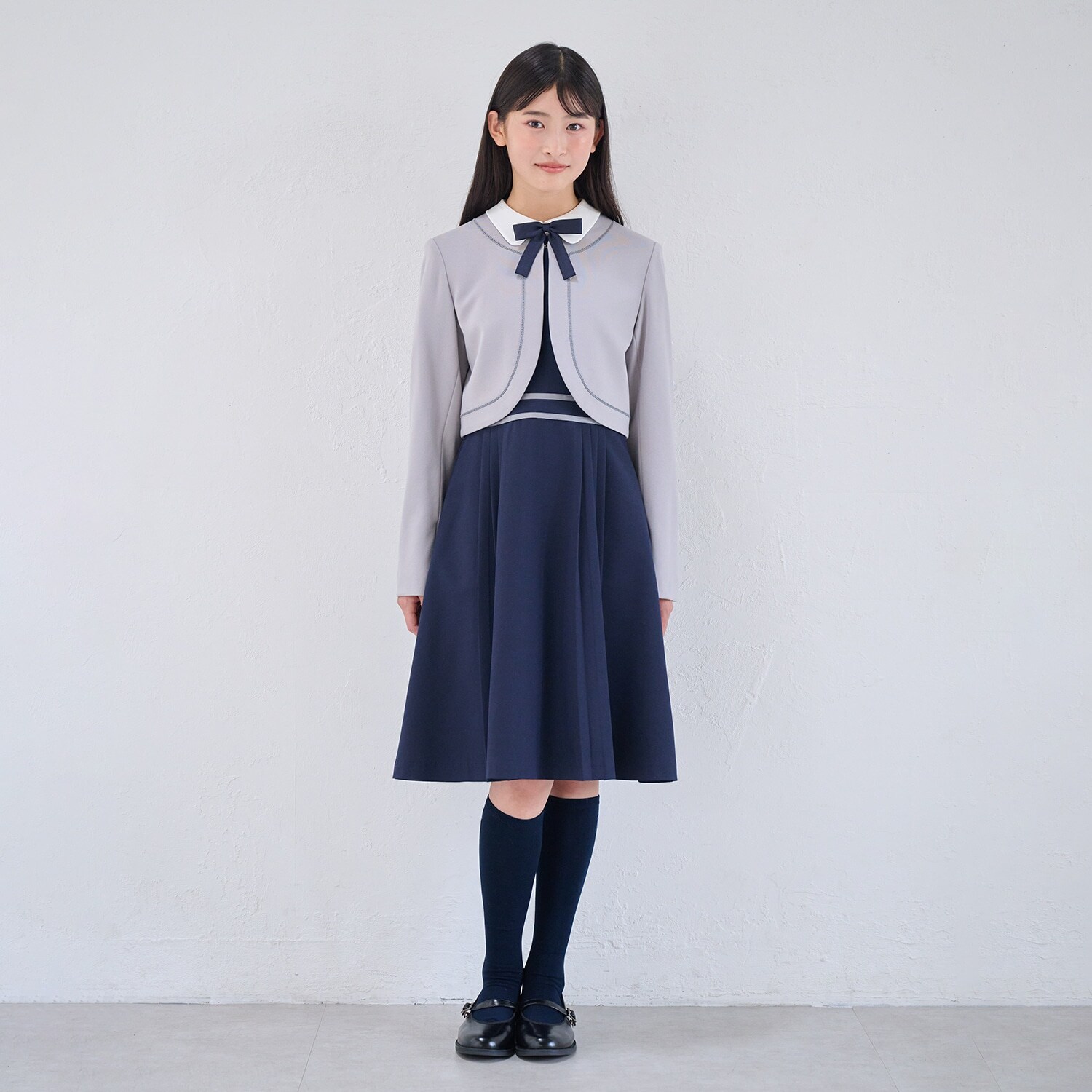 【卒服】【セットアイテム】ボレロ＋白衿ワンピース