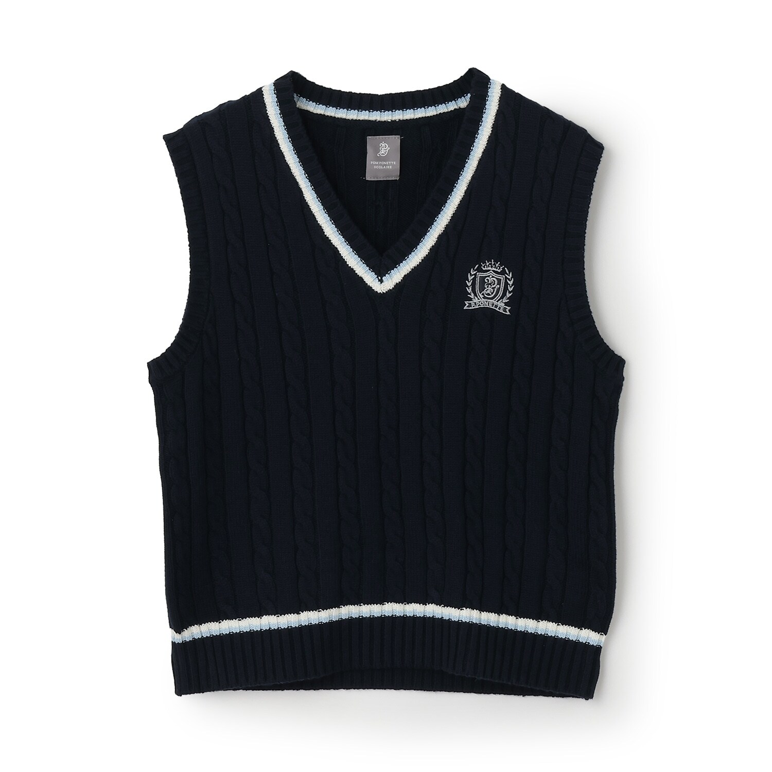 【卒服】Vネックラインベスト