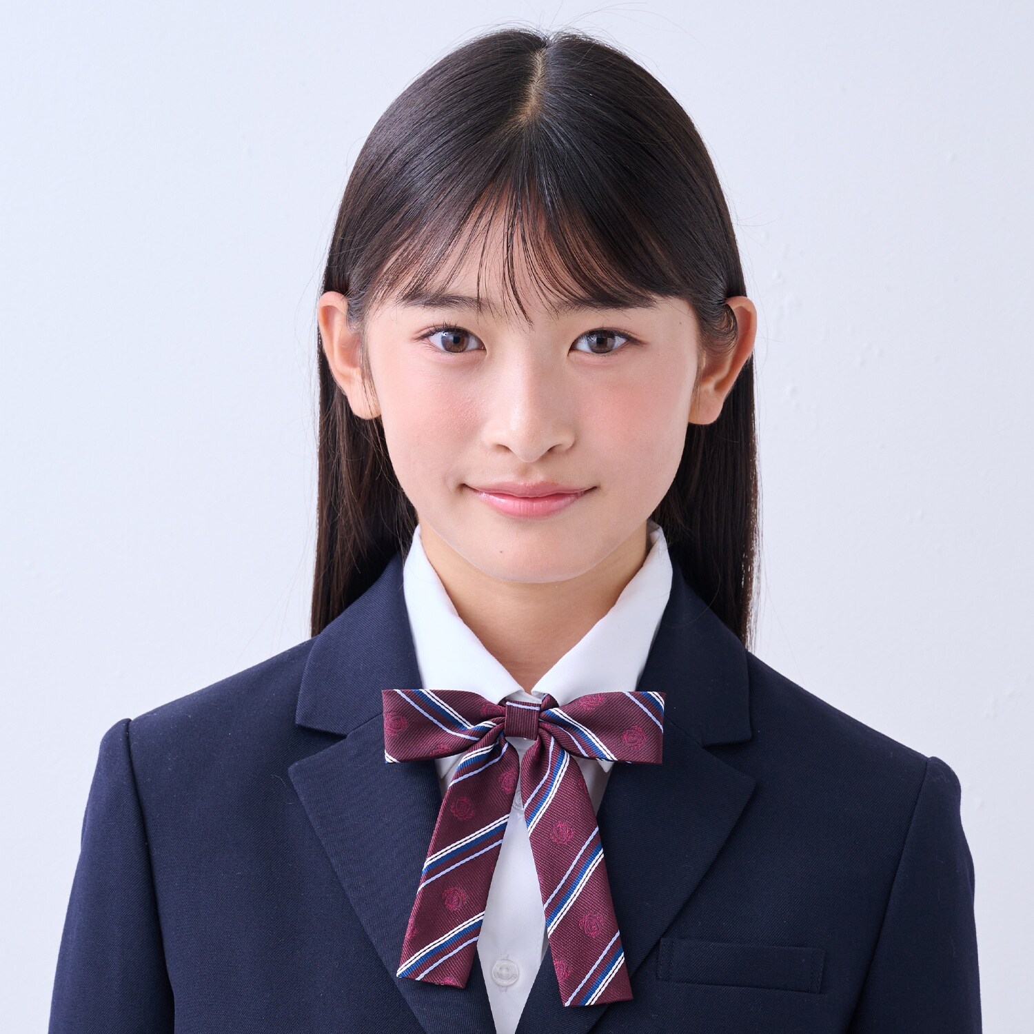 【卒服】ストライプスクールリボン