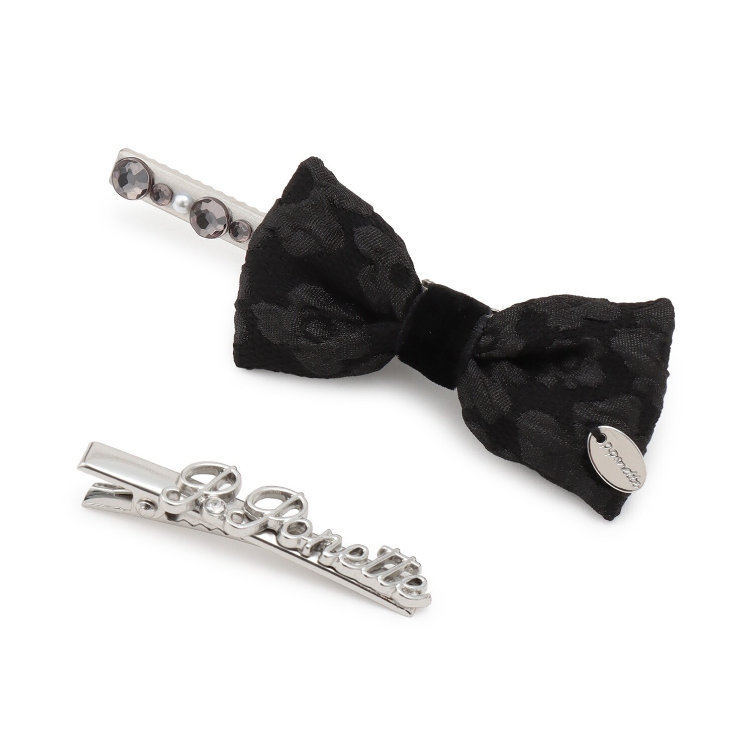 リボンヘアクリップセット