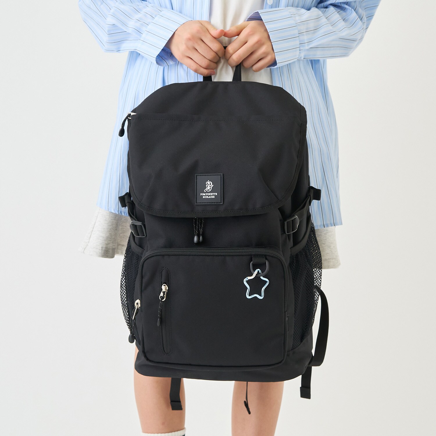 32L【軽量】【撥水】バケツ型スクールリュック