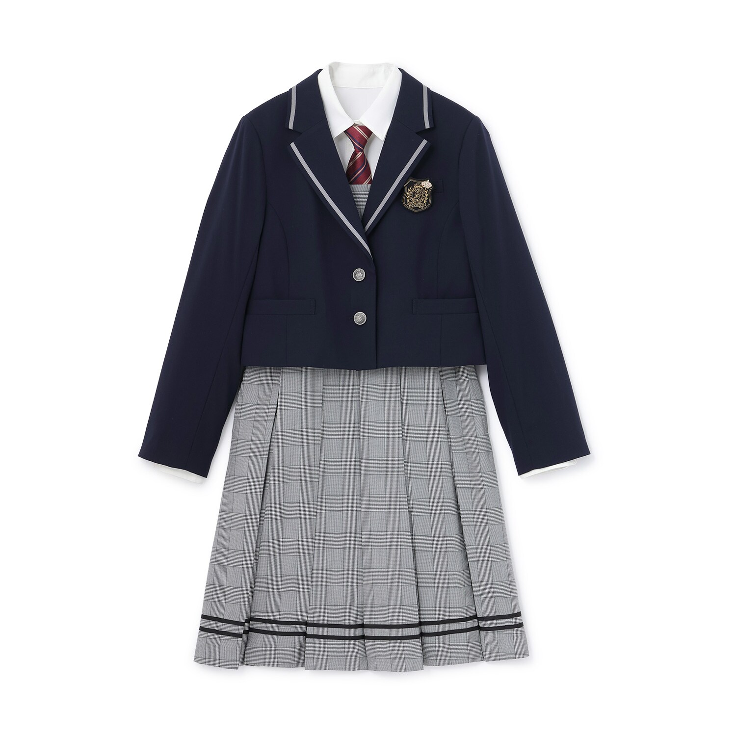 【予約商品】【卒服】【5点セット】パイピングジャケットコーデセット