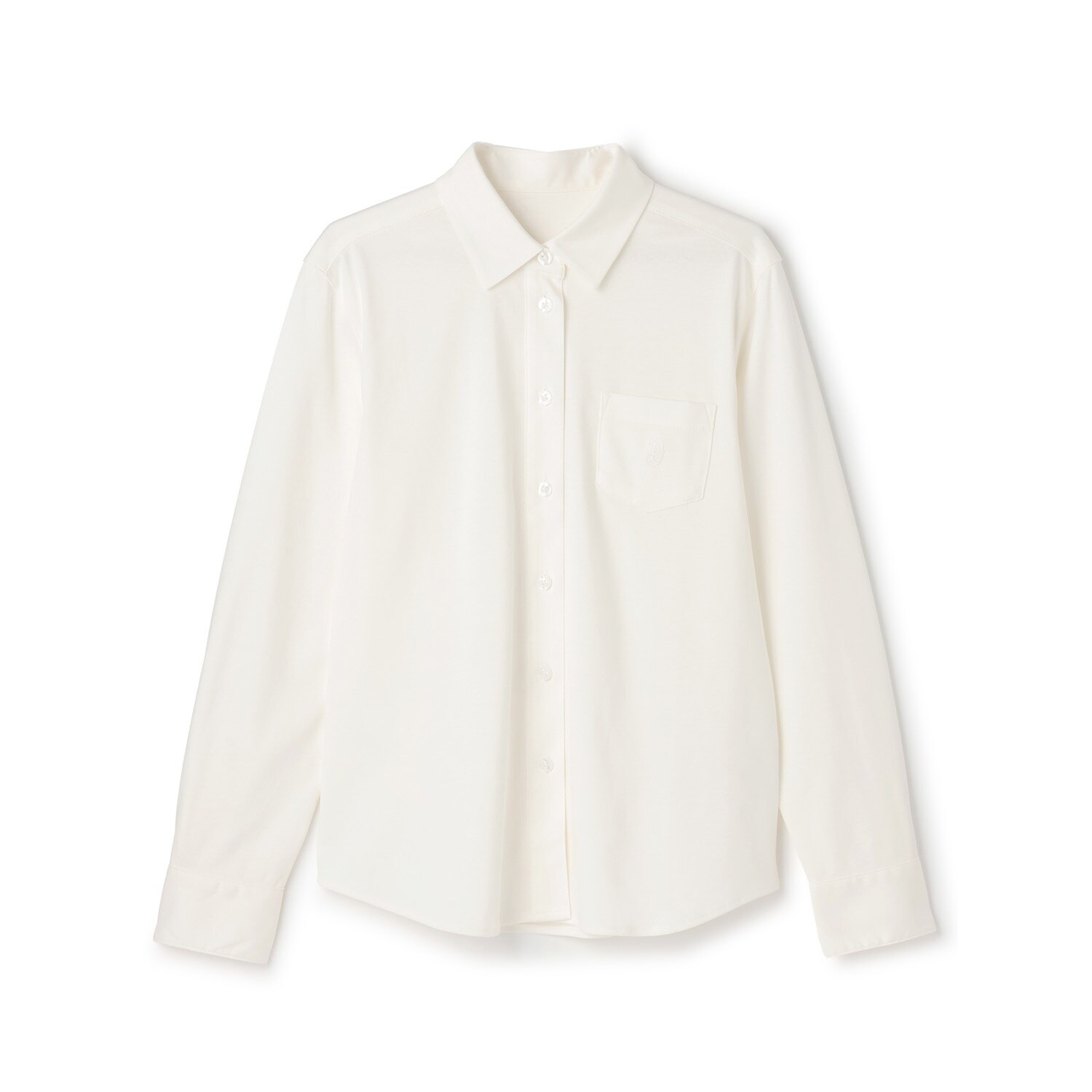 【予約商品】【卒服】【シルケット加工】角襟カットソーシャツ