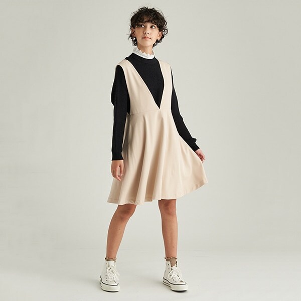 【AMI】Vショルダージャンパースカート