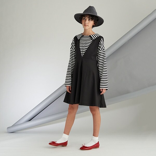 【AMI】Vショルダージャンパースカート