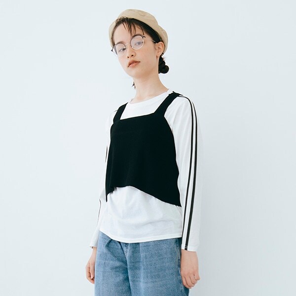 【AMI】ニットビスチェラインTシャツセット