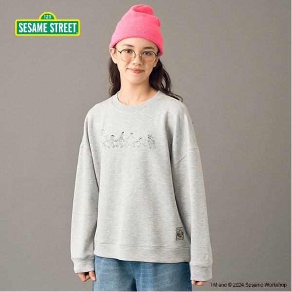 【AMI】セサミストリートダンボールプルオーバー
