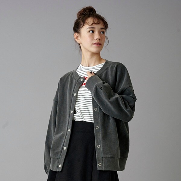 【AMI】前後2WAYピグメントカーディガン