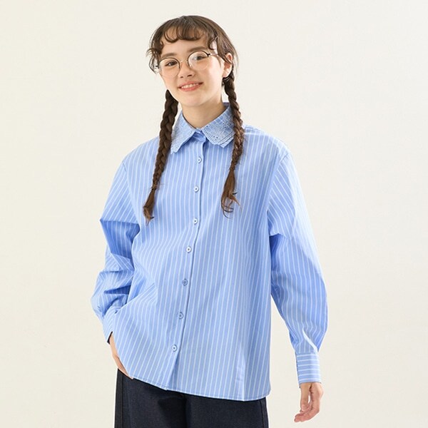 【AMI】ダブルラペルシャツ