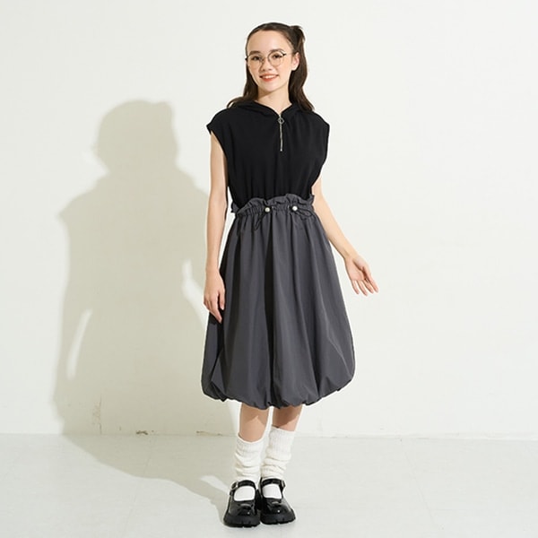 【AMI】【WEB限定】ドッキングバルーンワンピース