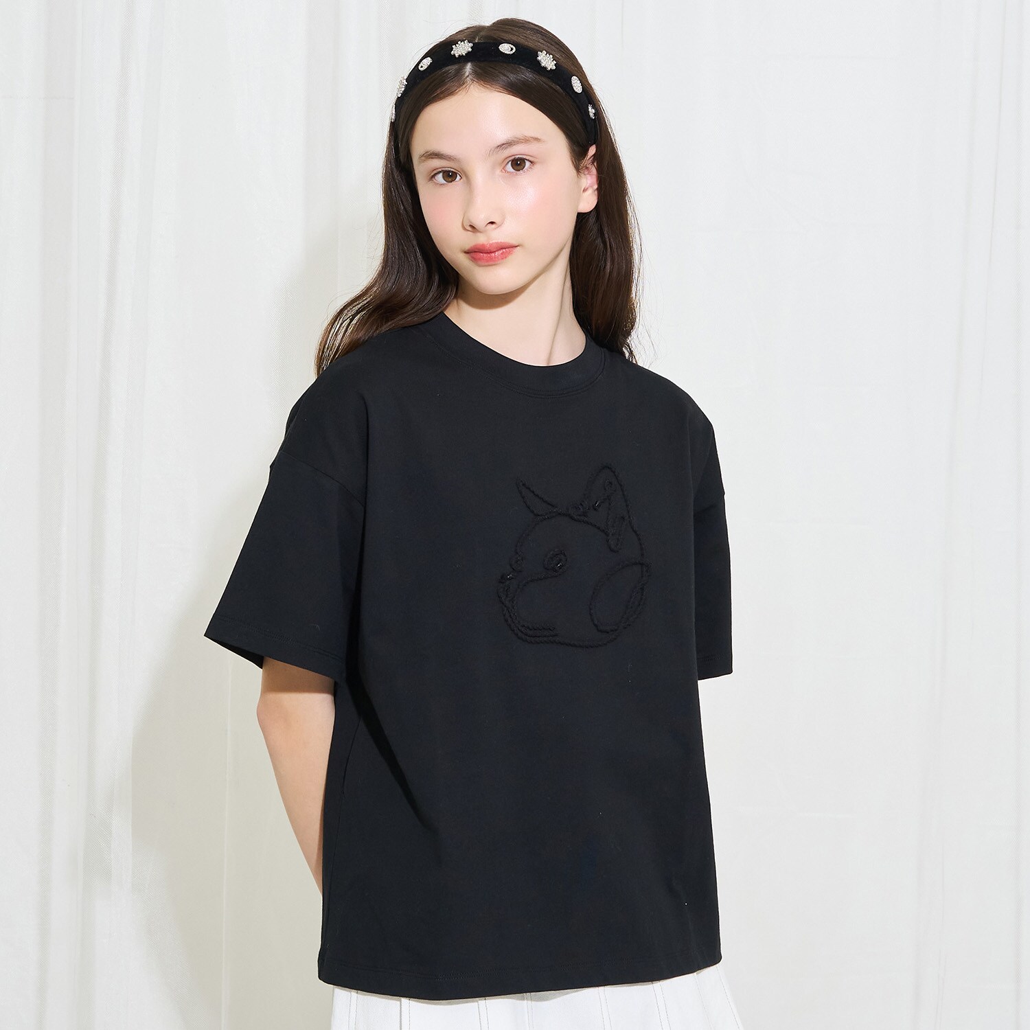 【AMI】ロープ刺しゅうTシャツ