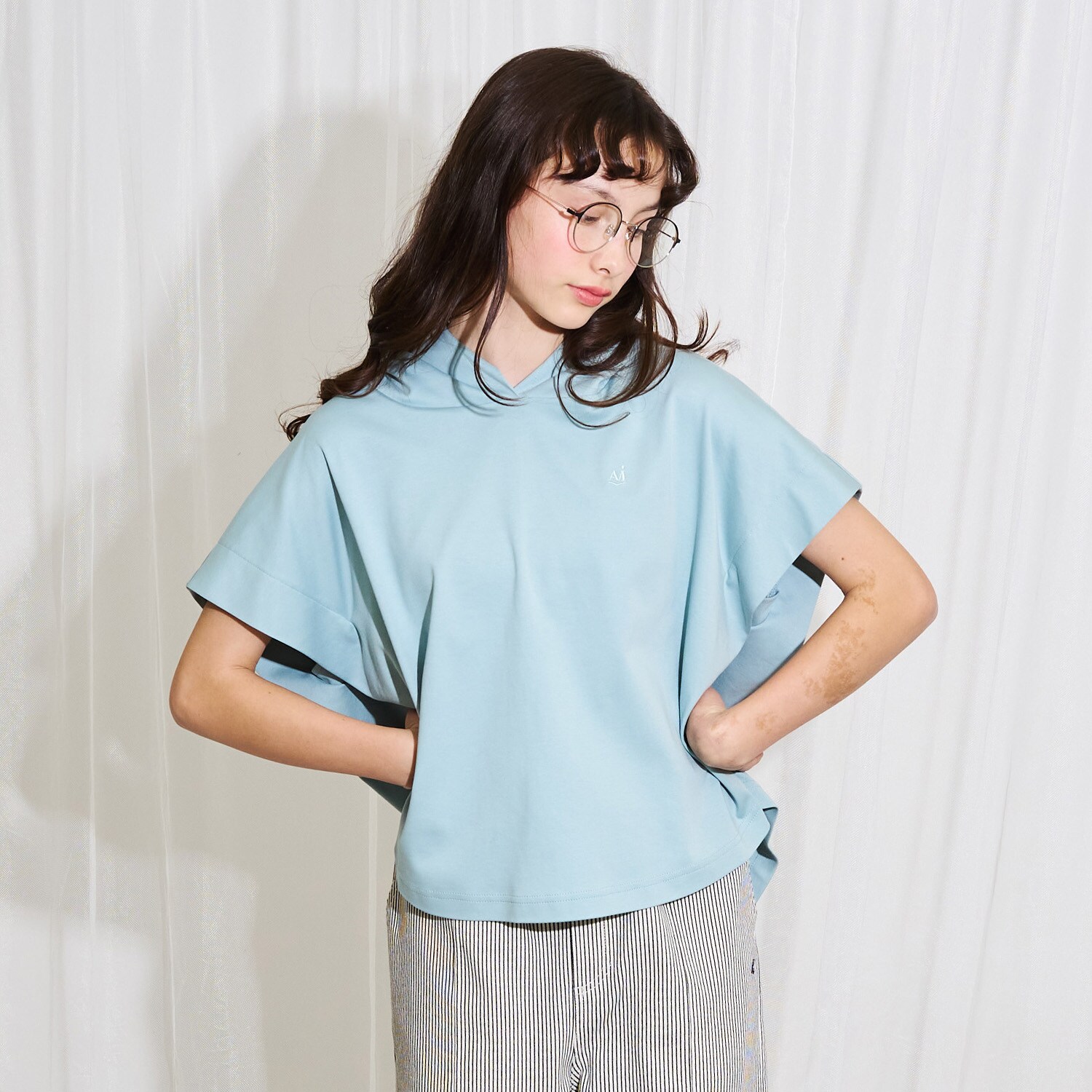 【AMI】【接触冷感】フレンチパーカ