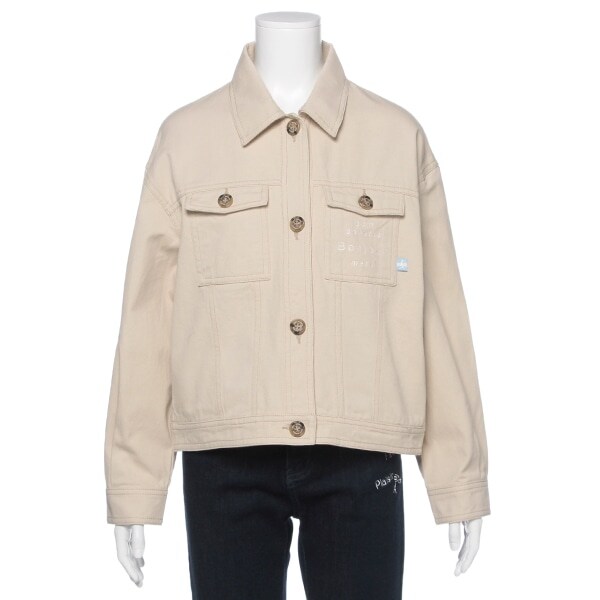 ロゴ刺しゅうGジャン