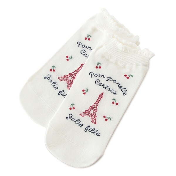 エッフェル柄スニーカーインソックス