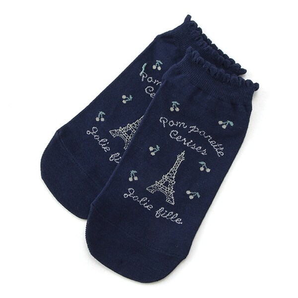 エッフェル柄スニーカーインソックス