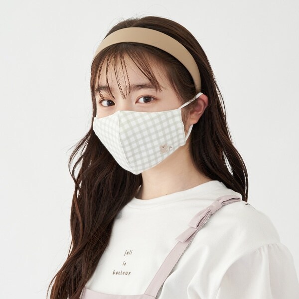 抗菌消臭 抗花粉 ワンポイント刺しゅうファッションマスク