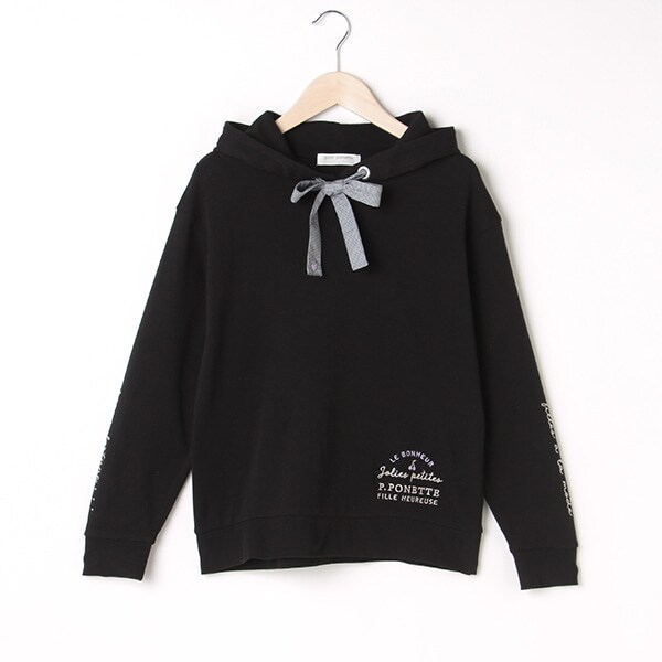 フードリボンTEEパーカ