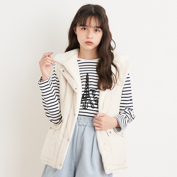 【撥水】【家庭洗濯可】リバーシブルベスト