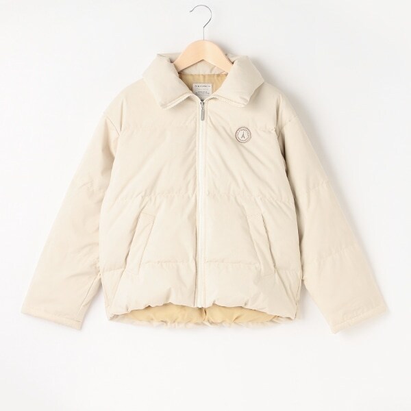 【撥水】【家庭洗濯可】衿つきライトダウン