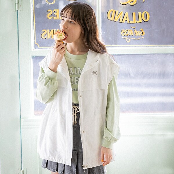 【撥水】2WAYベストブルゾン