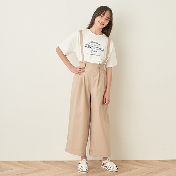 【ひんやり】サスつきワイドパンツ