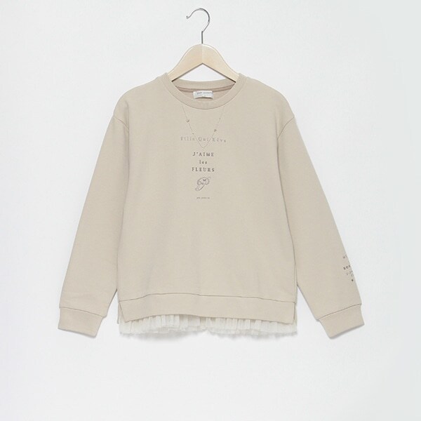 ネックレスロゴトップス