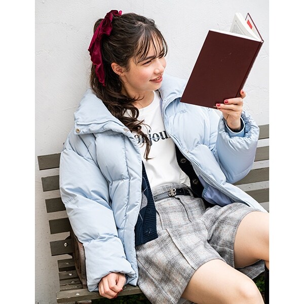 【撥水】【家庭洗濯可】スタンドカラーダウンジャケット