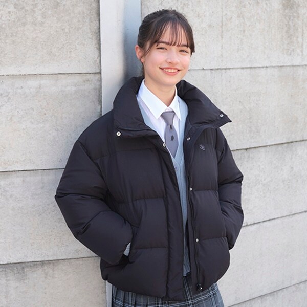 【撥水】【家庭洗濯可】スタンドカラーダウンジャケット