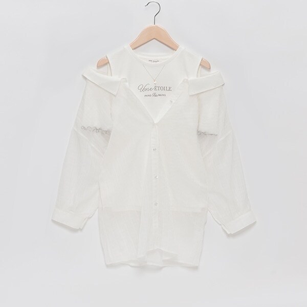 3WAYオフショルシアーシャツセット