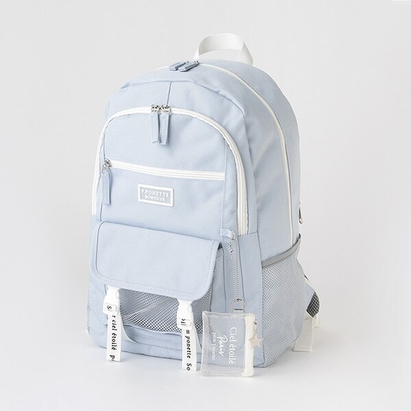 ビニールポーチつきカジュアルリュック