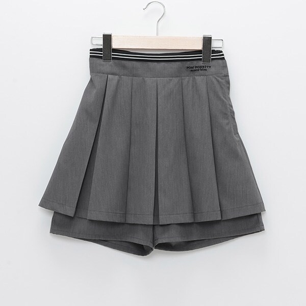 レイヤードプリーツスカパン