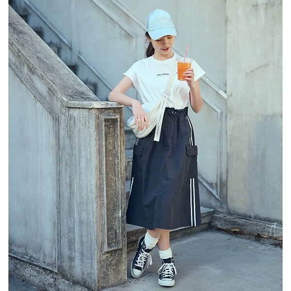 【撥水】ドッキングカーゴワンピース