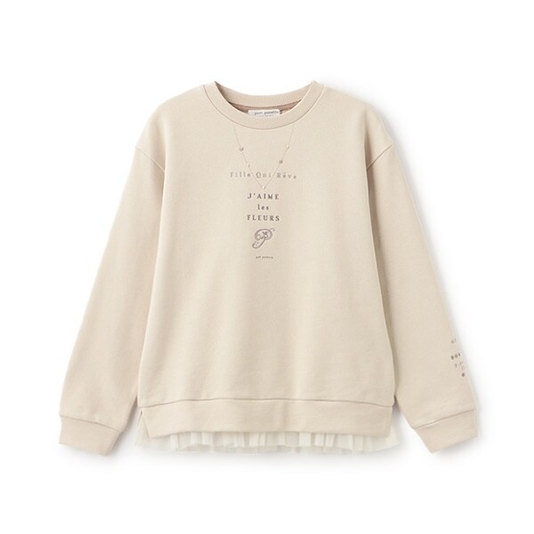 ネックレスロゴトップス