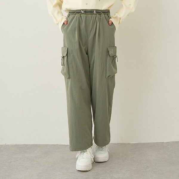 【あったか裏地】ウエストリブイージーカーゴパンツ