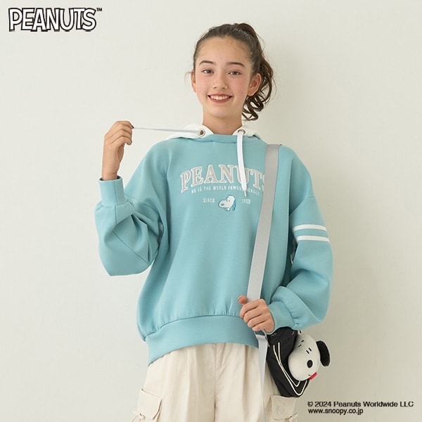 【PEANUTS】バイカラーパーカ