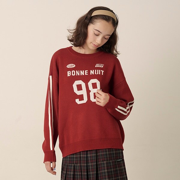 ナンバリングジャガードニット